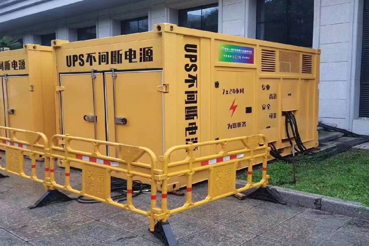 长顺发电机租赁施工现场